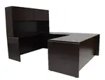 U Shaped Desk with Hutch