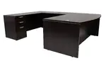 Bow Front U Shaped Desk