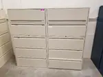 Haworth 5 Drawer Putty Lateral Filing Cabinets â€“ 36 Inch Wide