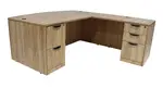 Bow Front L Shaped Desk