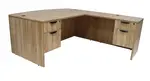 Bow Front L Shaped Desk