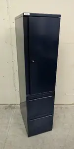 Haworth Blue Steel Storage Cabinet