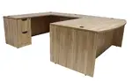 Bow Front U Shaped Desk