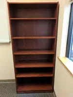 5 Shelf Cherry Laminate Bookshelves