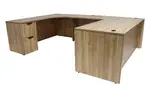 U Shaped Desk with Drawers