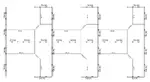 Pod of 6 Haworth E Series Cubicles