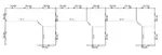 Pod of 3 Haworth E Series Cubicles