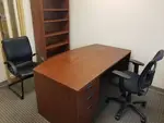 Harmony Collection PL Laminate Cherry Bow Front Desk
