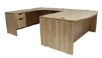 Bow Front U Shaped Desk