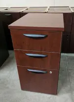 Cherry Laminate 3 Drawer Pedestal File