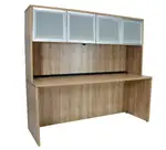 Credenza Desk with Hutch