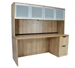 Credenza Desk with Hutch and Drawers