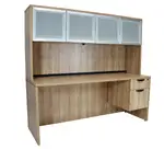 Credenza Desk with Hutch