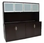 Credenza Storage Cabinet with Hutch