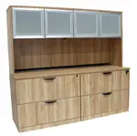 Lateral Filing Cabinet Credenza with Hutch