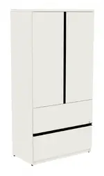 Vertical Storage Cabinet with Lateral File Drawers