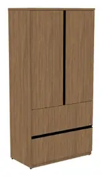 Vertical Storage Cabinet with Lateral File Drawers