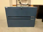 Blue Storwal 2 Drawer Lateral Filing Cabinets â€“ 36 Inch Wide