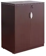 Locking Double Door Three Shelf Storage Cabinet