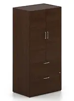 Vertical Storage Cabinet with Lateral File Drawers