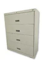 Anderson Hickey 4 Drawer Tan Lateral File Cabinet â€“ 42 Inch Wide
