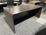 Espresso Rectangular Desk Shell