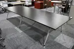 12 FT Rectangular Conference Table with Dark Walnut Finish