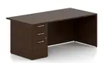 Rectangular Desk with Drawers