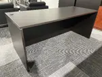 Dark Walnut Rectangular Desk Shell