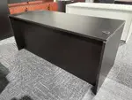 Dark Walnut Rectangular Desk Shell