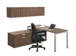 L Shaped Desk with Storage