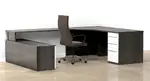 U-Shape Connection Series Desk with Bench Height Storage