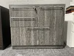 Gray Combo Pedestal Storage Drawers