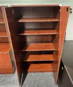 Cherry Storage Cabinet with Adjustable Shelves