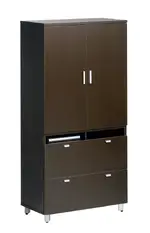 Vertical Storage Cabinet with Lateral File drawers