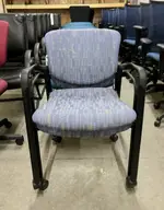 Haworth Blue Rolling Stacking Guest Chairs