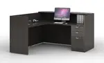 L Shaped Reception Desk with Drawers