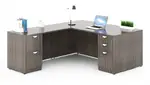 L Shaped Desk with Drawers