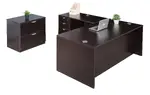 L Shaped Desk with File Cabinet