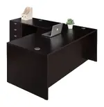 L Shaped Desk with Drawers