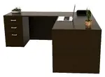 L Shaped Desk with Drawers