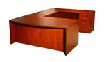 Bow Front U Shaped Desk