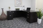 L Shaped Desk with Drawers