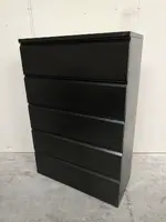 Black 5 Drawer Lateral File Cabinet â€“ 42 Inch Wide