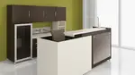 U Shaped Reception Desk with Storage