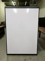 72x48 3M Dry Erase Whiteboard with Black Plastic Frame