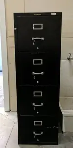 Shaw Walker 4 Drawer Vertical Fireproof File Cabinet