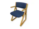 Blue Stow-Davis Guest Chairs with Wood Frame