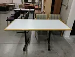 White Laminate Rolling Tableâ€“ 60x30