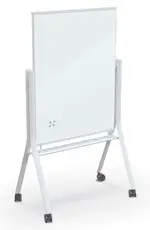 Mobile Magnetic Glass Dry Erase Whiteboard